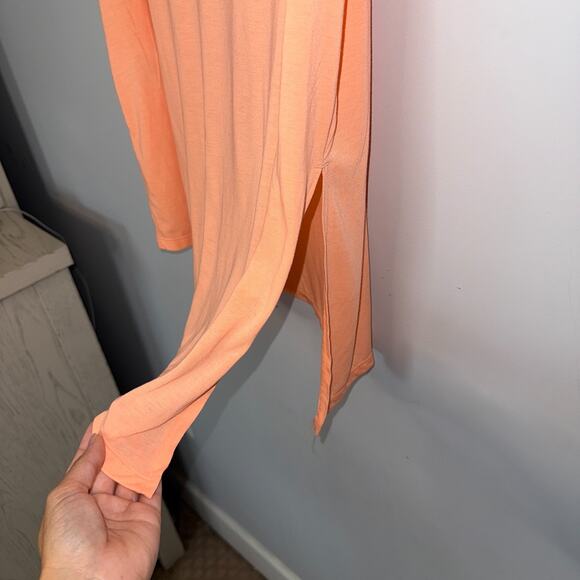 Nike Womens Dri-Fit Activewear Tank Top Size Large Mesh Back Asymmetrical Hem - Picture 2 of 10